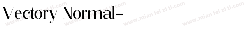 Vectory Normal字体转换